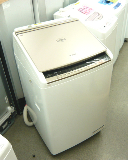 西岡店 洗濯機 7.0㎏ 2018年製 日立 ビートウォッシュ BW-DV703S ヒーター乾燥付き ナイアガラビート洗浄 ナイアガラシャワー 幅61 高さ105㎝