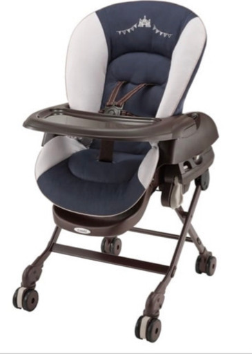 美品 コンビ ネムリラ(combi Simplight（シャトーネイビー）ハイローチェア