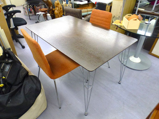 ニトリ 2人掛け ダイニングテーブルセット 幅120ｃｍ Nクーボ120 椅子セット ミドルブラウン