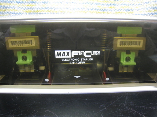 同時に2ヶ所留め 針残り有 MAX 電子ホッチキス EH-40FW マックス ホチキス 中古品 近く無料配達 保証有