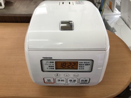【リサイクルショップどりーむ天保山店】1823　炊飯器　東芝　RC-5SL　2018年製　3合炊き　【1ヶ月保証付き】