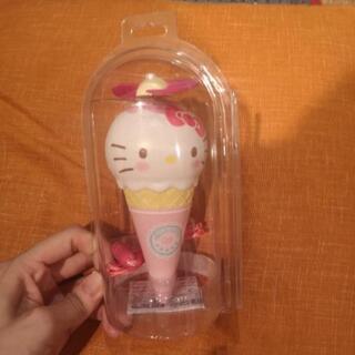 【新品未使用】キティちゃんアイスクリームファン