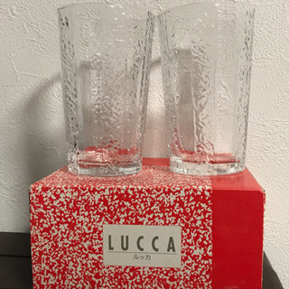 《お値下げ》新品◆ルッカ ・デコレーションライン ペアグラス・2...