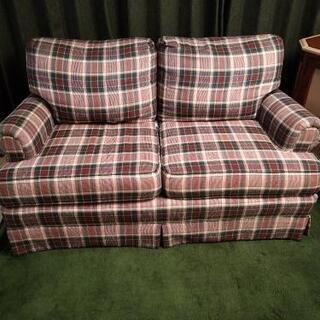 SOLD】アメリカン ソファー/チェック柄 2.5～3人掛け/Huntington House