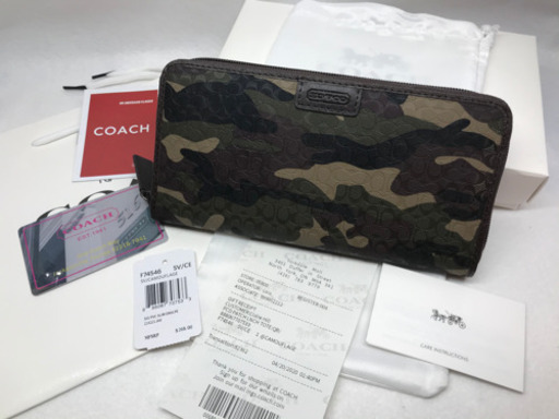 【新品未使用】COACH コーチ 迷彩柄 ブラウン