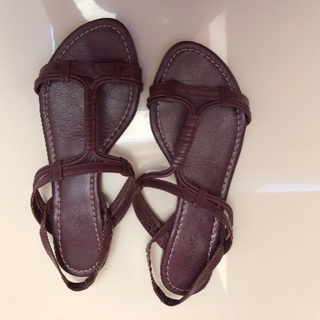 Max&Co パープルサンダル37 数回使用　差し上げますの画像