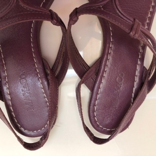 Max&Co パープルサンダル37 数回使用　差し上げますの画像