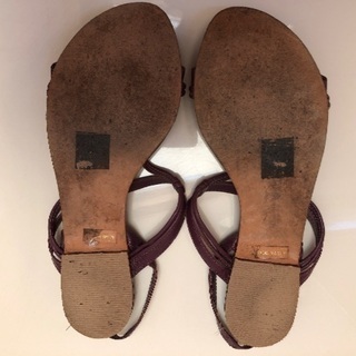 Max&Co パープルサンダル37 数回使用　差し上げますの画像