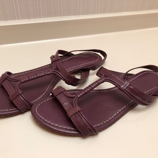 Max&Co パープルサンダル37 数回使用　差し上げます
