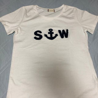 白Tシャツ　2枚セット　レディース（L）