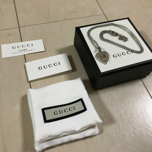 グッチ GUCCI ネックレス ゴースト ハート ペンダント