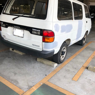 【車検残あり】タウンエースバン　4WD 5速MT ディーゼル　ロールーフ　4ナンバー　バンの画像