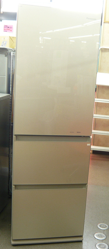 西岡店 365L 3ドア 冷蔵庫  大型 パナソニック 2018年製  クリアシャンパン  300Lクラス