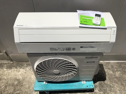 【管理KR126】Panasonic 2017年 2.2kw 6畳用 ルームエアコン CS-22DFJ 分解クリーニング済