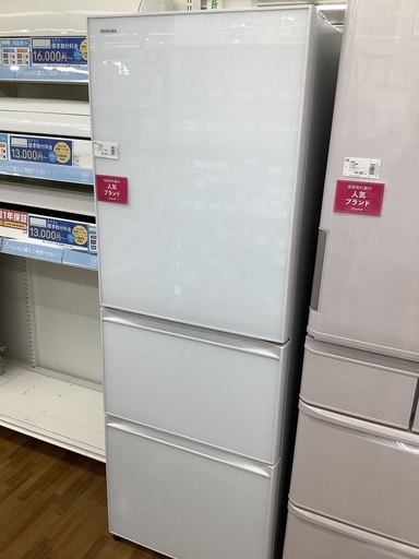 安心の12ヶ月保証付き　2017年　363L　3ドア冷蔵庫 TOSHIBA(トウシバ)　GR-H38SXV