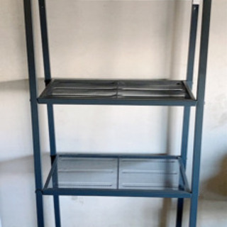 【IKEA】LERBERG ラック　ダークグレー　60×148 ...
