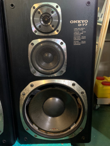 ONKYO オンキョー　D-77 スピーカー　ペア　ジャンク　現状