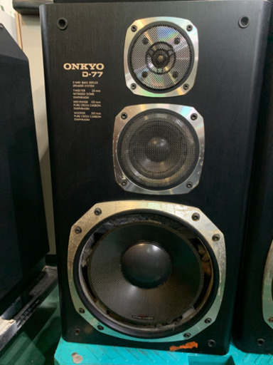 ONKYO オンキョー　D-77 スピーカー　ペア　ジャンク　現状