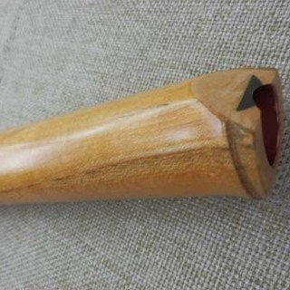 和楽器 尺八 一尺八寸 5孔 虚竹 横山勝也監製 琴古流 木製(楓材) 袋 歌口キャップ付き ペイペイ対応 札幌市西区西野の画像