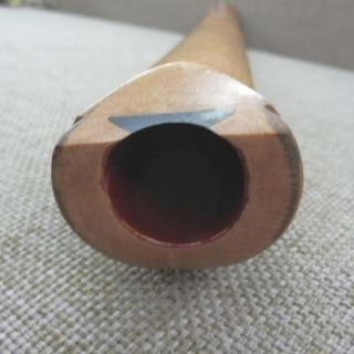 和楽器 尺八 一尺八寸 5孔 虚竹 横山勝也監製 琴古流 木製(楓材) 袋 歌口キャップ付き ペイペイ対応 札幌市西区西野の画像