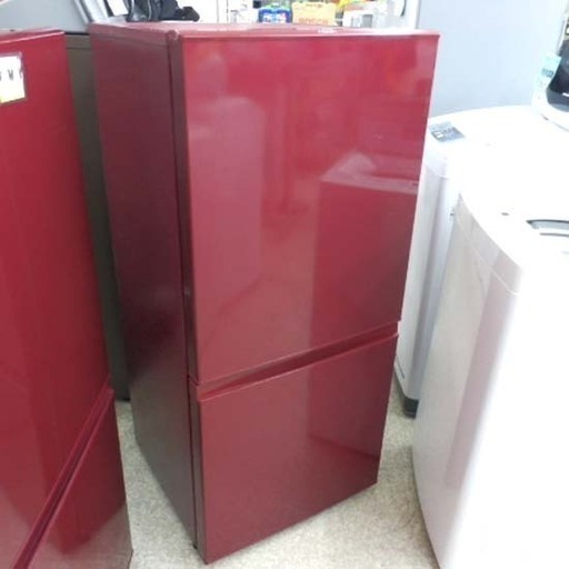冷蔵庫 157L 2016年製 2ドア アクア AQR-16E 赤 AQUA 100Lクラス 小型 ペイペイ対応 札幌市西区西野