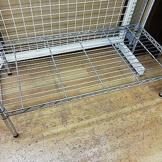 【リサイクルストアスターズ城西店】ハンガー付きスチールラック　メタルラックの画像