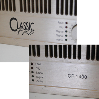 ジャンク扱い CLASSIC PRO CP1400 パワーアンプ 音響機器 オーディオ