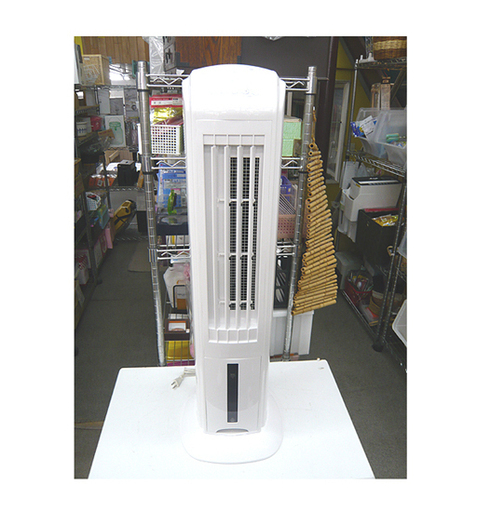 札幌 スリムタワー冷風扇 2017年製 ルームメイト EB-RM13A  タンク容量4.0L 扇風機 せんぷうき リモコン付 強弱3段階 本郷通店