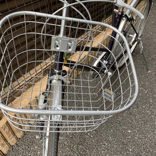 受け取り予定者確定済　ママチャリ　27インチ　パープルの画像