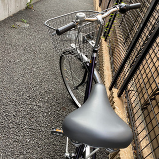 受け取り予定者確定済　ママチャリ　27インチ　パープルの画像