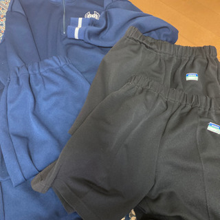 男子使用泰平中ジャージ&体操服短パンセット