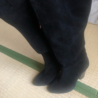 ZARA basic ロングブーツ 黒