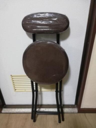 [美品]ニトリ折りたたみチェア　リップル　背付き