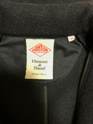 ダントン ウールモッサ フード付き ロングコート  レディース　size34
