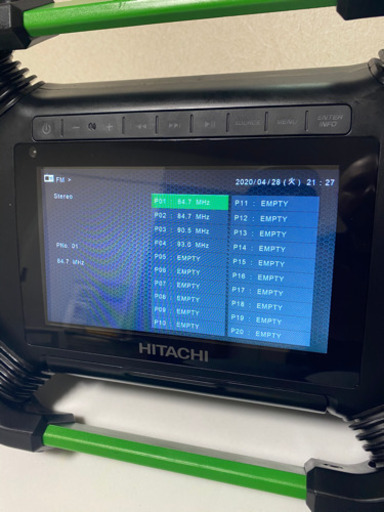 HITACHI 日立 コードレスラジオ付テレビ UR18DSML 14.v/18v