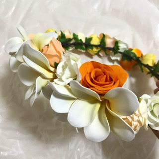 ブーケ&ブートニア&花冠　3点セットの画像