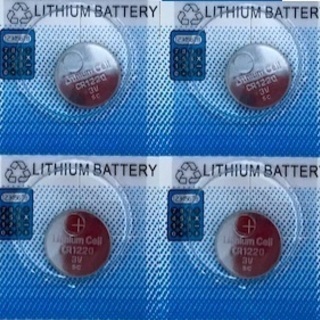 リチウムボタン電池CR1220（4個セット）送料無料