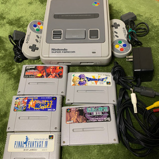 スーパーファミコン 本体&ソフト5本セット箱無し 
