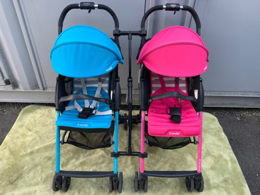 お値下げ！コンビ ☆ ベビーカー ☆ F2 Plus F2プラス ☆ ジョイント付 ☆ 双子用ベビーカーに ☆