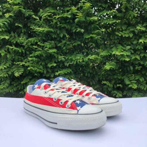 ☆新同☆24㎝☆ converse ALL STAR 100OX STARS&BARS コンバース オールスター100 スターアンドバ
