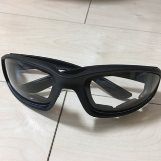 値下げ！！！バイク用　サングラス(クリア)とフェイスマスク　のセット！　の画像
