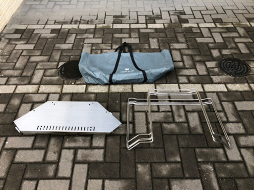 スノーピーク焚き火台Lフルセット(多分)&ジカロテーブルのセット販売