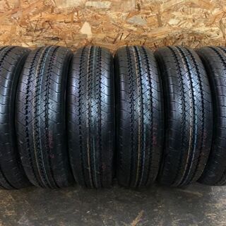 BS V-STEEL RIB 265 205/70R17.5 115/113L LT 17.5インチ トラックタイヤ 夏タイヤ 6本 2020年製 未走行 (VTG190) クレジットカード QR決済可能