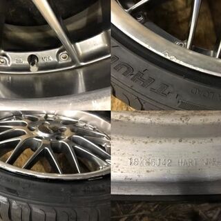 【海外タイヤ 215/40ZR18 x2 225/45ZR18 x2】夏タイヤ 4本【HART JAPAN 社外 18インチ 8.5J5HPCD114.3+42】　(VTH207) クレジットカード QR決済可能