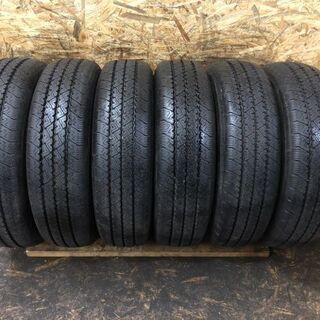 BS V-STEEL RIB 265 205/70R17.5 115/113L LT 17.5インチ トラックタイヤ 夏タイヤ 6本 2020年製 新車外し (VTK182) クレジットカード QR決済可能