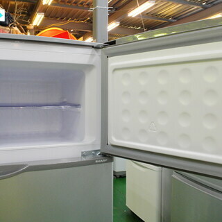 値下げしました】2ドア冷蔵庫 SHARP SJ-H12Y 2016年製。当店の不具合時