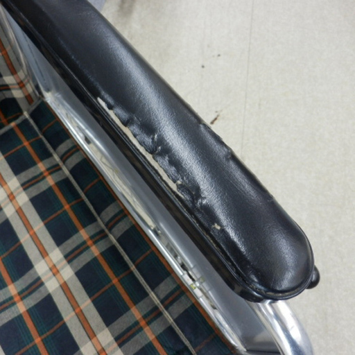 車椅子 自走式 車いす チェック柄 ペイペイ対応 札幌市西区西野