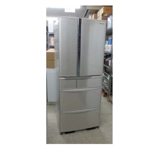 冷蔵庫 大型 470L 2012年製 6ドア パナソニック NR-FTM476S 685×679×1740mm エコナビ ナノイー シャンパン 観音開き フレンチドア 大容量 ペイペイ対応 札幌市西区西野