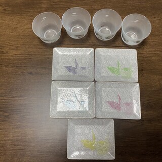 至急お引き取り希望！七宝焼き皿とカップセット