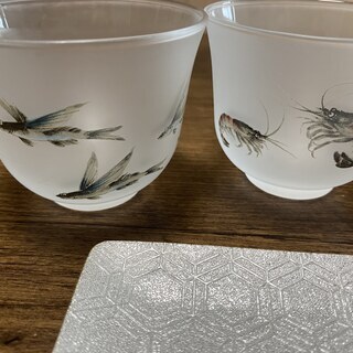 至急お引き取り希望！七宝焼き皿とカップセットの画像